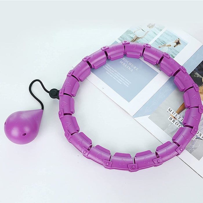 Vibe Geeks 24 Knots Fitness Smart Hula Hoop Detachable