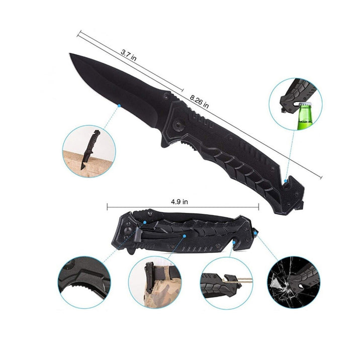 Tactical Emergency Survival Tool Kit For Outdoor Camping