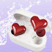 Vibe Geeks Wireless Bluetooth Heart Style Earphones - Usb