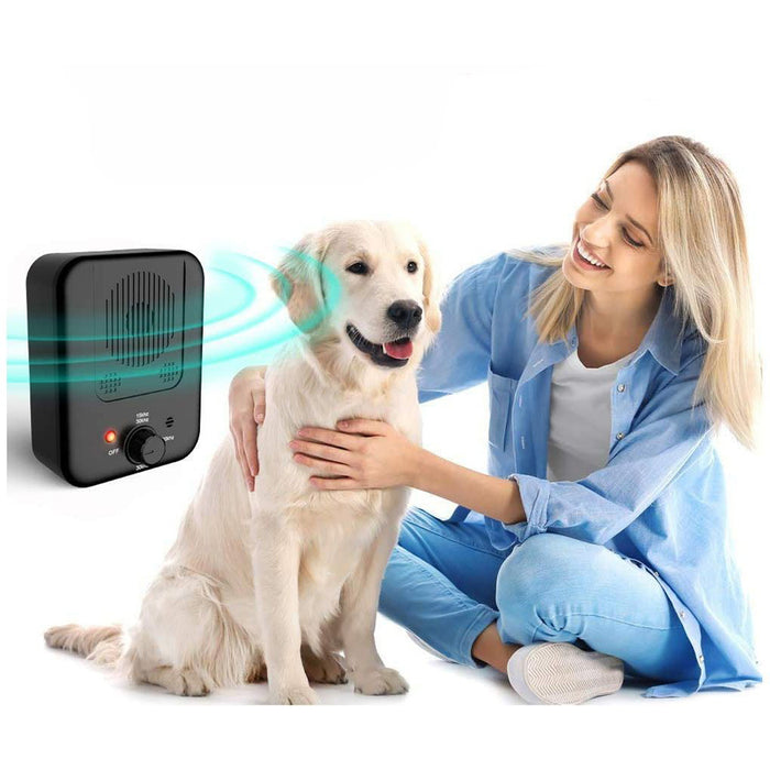 Vibe Geeks Ultrasonic Anti-Barking Device with 3 Adjustable Levels -USB Rechargeable
