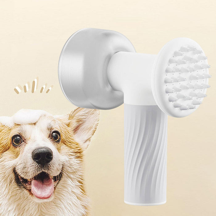 Vibe Geeks Automatic Foaming Pet Shampoo Dispenser Scrubber