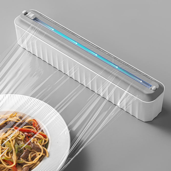 Vibe Geeks Food Film Dispenser Aluminum Foil Cling Wrap Holder and Cutter
