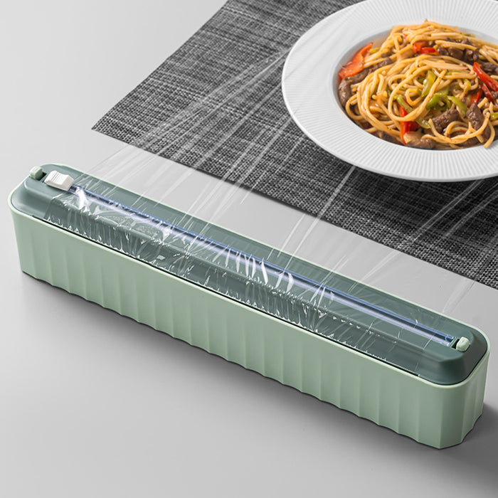 Vibe Geeks Food Film Dispenser Aluminum Foil Cling Wrap Holder and Cutter