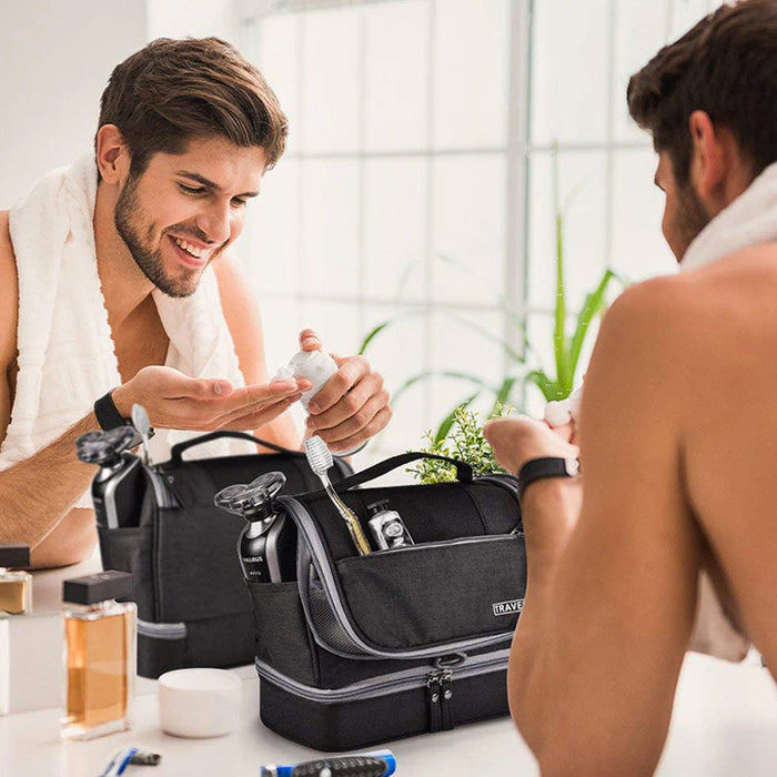 Vibe Geeks Waterproof Hanging Travel Toiletry Bag Makeup Storage Organizer