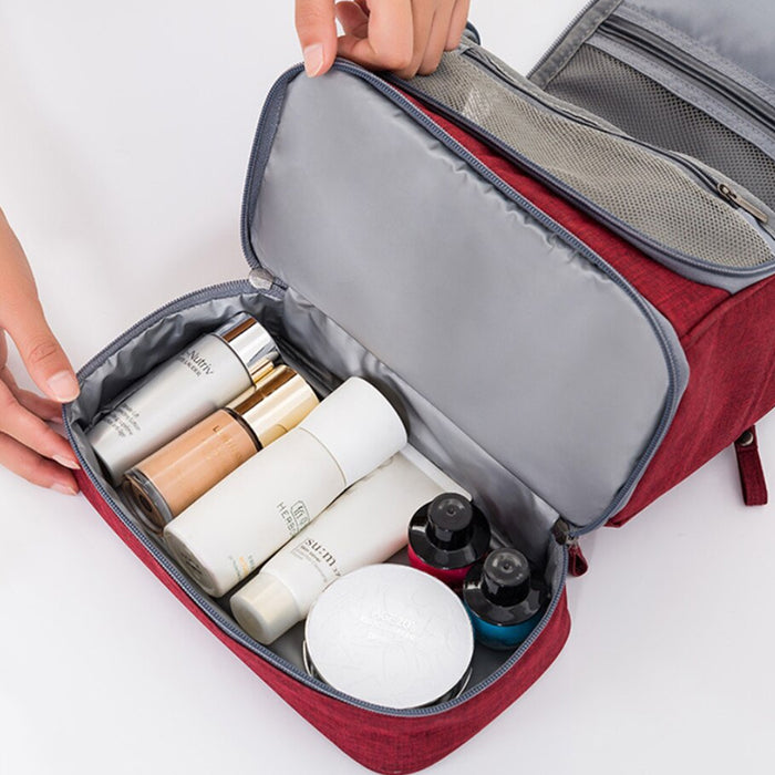 Vibe Geeks Waterproof Hanging Travel Toiletry Bag Makeup Storage Organizer