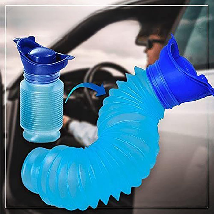 Vibe Geeks 750ml Foldable Car Urinal Portable Toilet for Long Road Trips