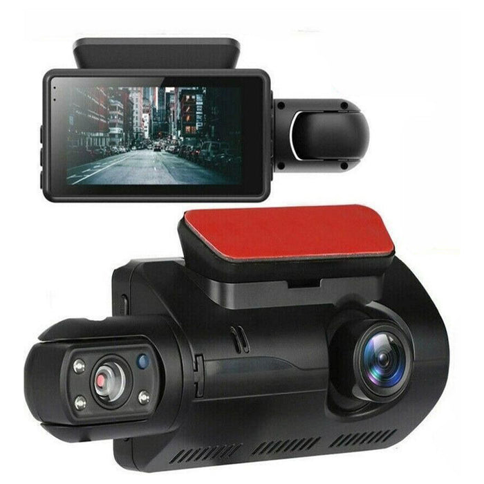 Vibe Geeks HD1080P Dual Lens Car Dash Cam Comprehensive Coverage