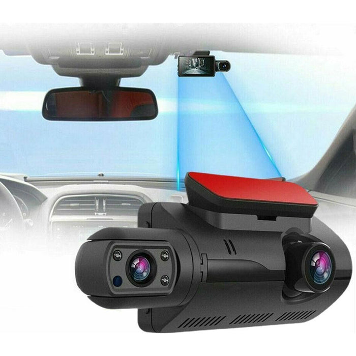 Vibe Geeks HD1080P Dual Lens Car Dash Cam Comprehensive Coverage