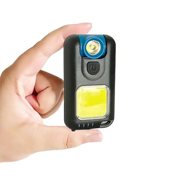 Mini Led Flashlight Keychain Cob Work Light- Usb