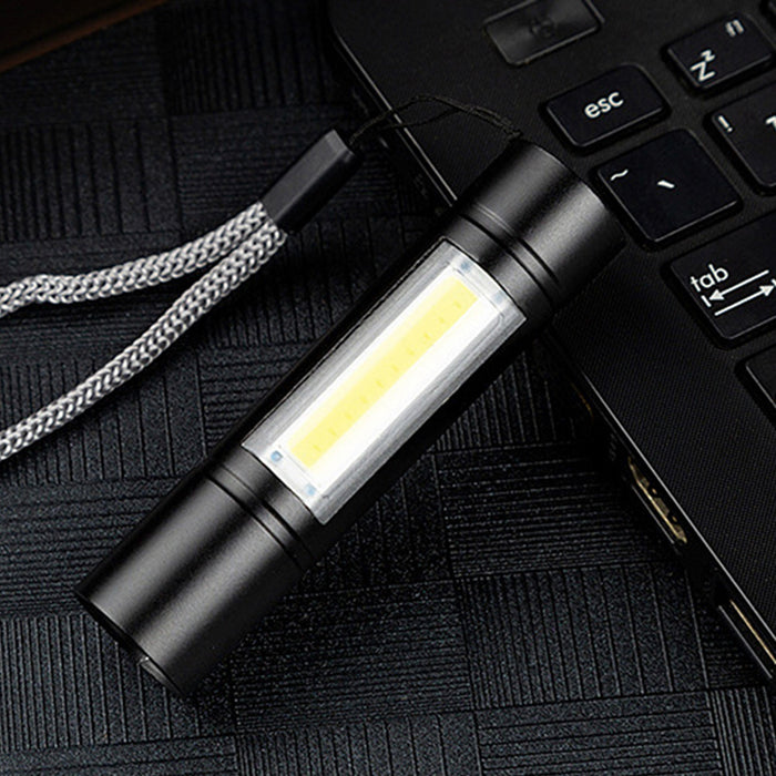 Super Bright Camping Torch Lamp Cob Mini Led Flashlight Usb Charging