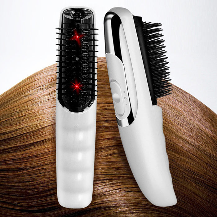 Vibe Geeks Laser Hair Growth Treatment Infrared Comb Massager Battery Powered