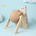 Vibe Geeks Cat Wooden Scratching Post Interactive Sisal Pet