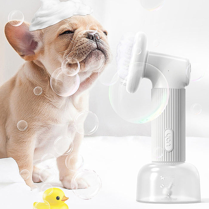 Vibe Geeks Automatic Foaming Silicone Bristles Pet Bathing