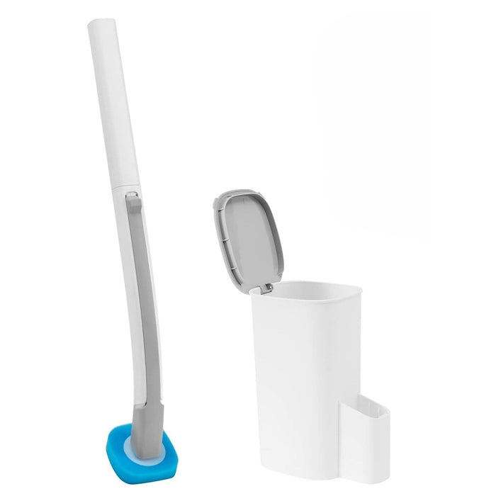 Vibe Geeks Wall-mounted Toilet Brush Set With Storage Caddy