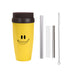 Vibe Geeks Double Walled Coverless Insulated Straw Cup