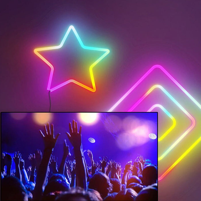 Vibe Geeks Remote And App Controlled Rgb Led Neon Symphony