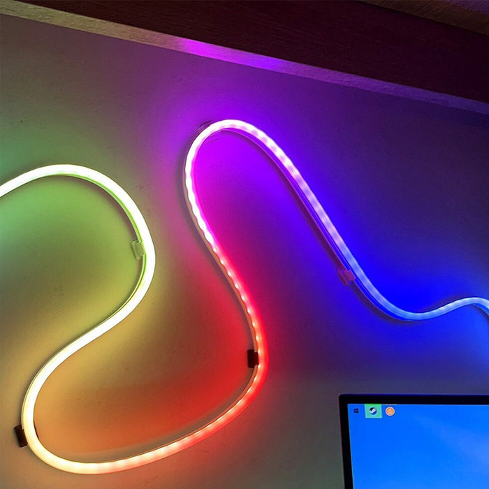 Vibe Geeks Remote And App Controlled Rgb Led Neon Symphony