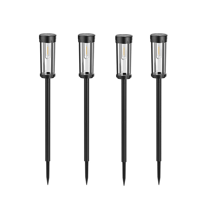 Vibe Geeks 4 Pack Solar Powered Outdoor Garden Decorative Lights