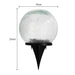 Vibe Geeks Outdoor Cracked Glass Garden Solar Ball Light