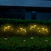 Vibe Geeks 4 Pack Solar Garden Lights Outdoor Firefly