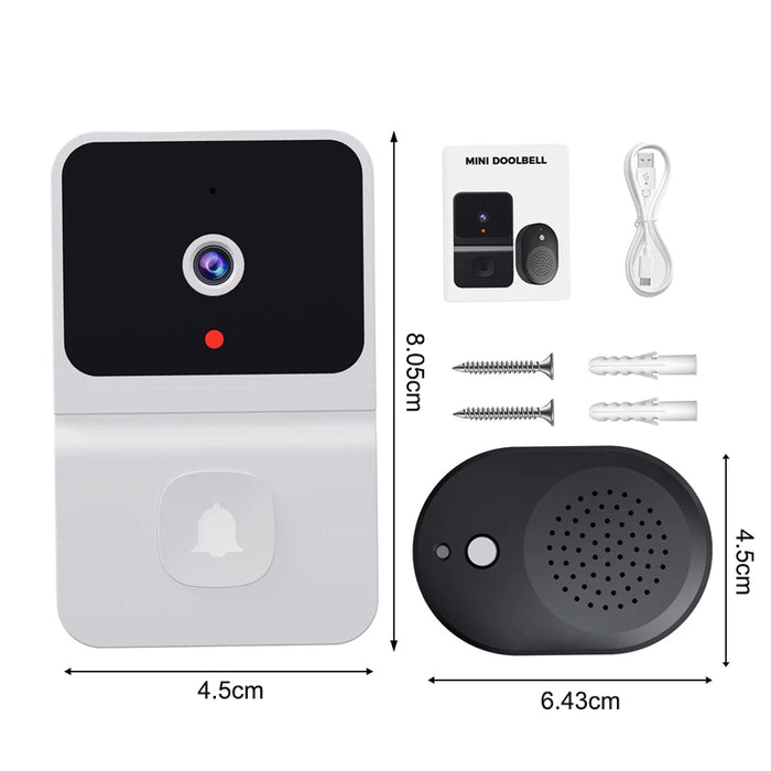 Vibe Geeks Wireless Video Support Doorbell With Night