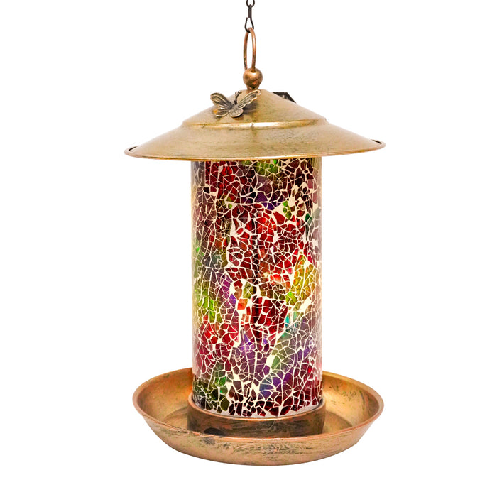 Vibe Geeks Lumiro Outdoor Hanging Solar Bird Feeder