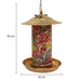 Vibe Geeks Lumiro Outdoor Hanging Solar Bird Feeder