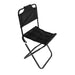 Vibe Geeks Aluminum Portable Folding Camp Chair-black