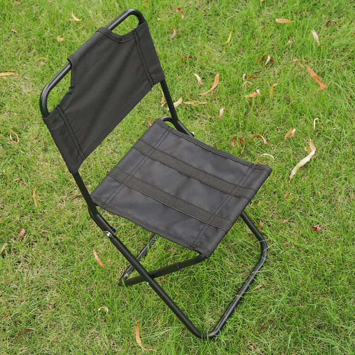 Vibe Geeks Aluminum Portable Folding Camp Chair-black