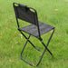 Vibe Geeks Aluminum Portable Folding Camp Chair-black