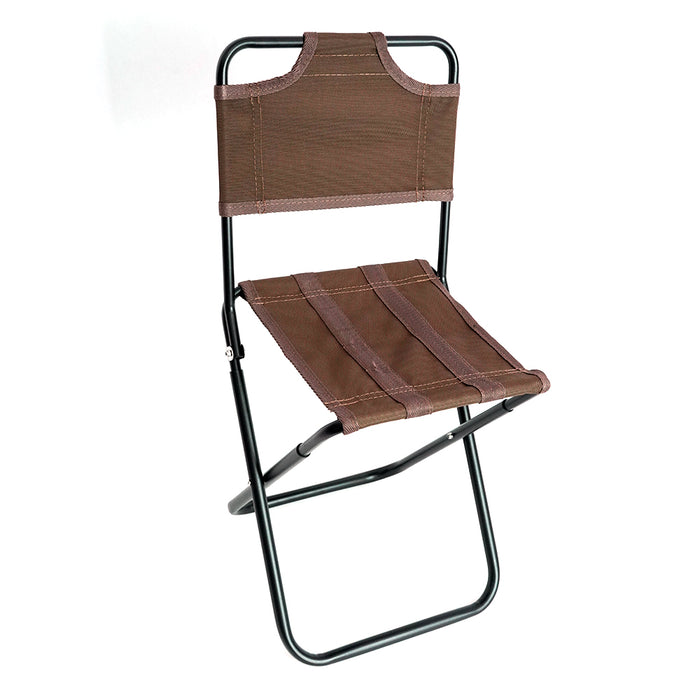 Vibe Geeks Aluminum Portable Folding Camp Chair-khaki