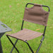 Vibe Geeks Aluminum Portable Folding Camp Chair-khaki