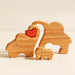 Vibe Geeks Wooden Elephant Family Stackable Figurine