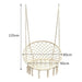 Vibe Geeks Macrame Swing Chair Hanging Cotton Rope Hammock