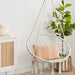 Vibe Geeks Macrame Swing Chair Hanging Cotton Rope Hammock