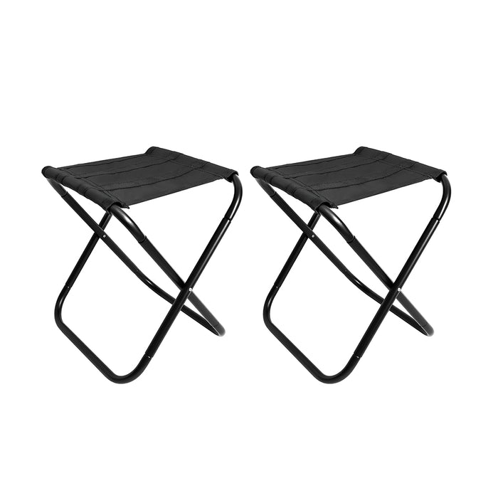 Vibe Geeks 2 Pack Aluminum Alloy Camping Folding Stool