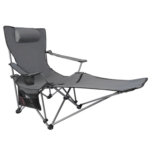 Vibe Geeks Camping Chair With Foot Rest | Adjustable Sit