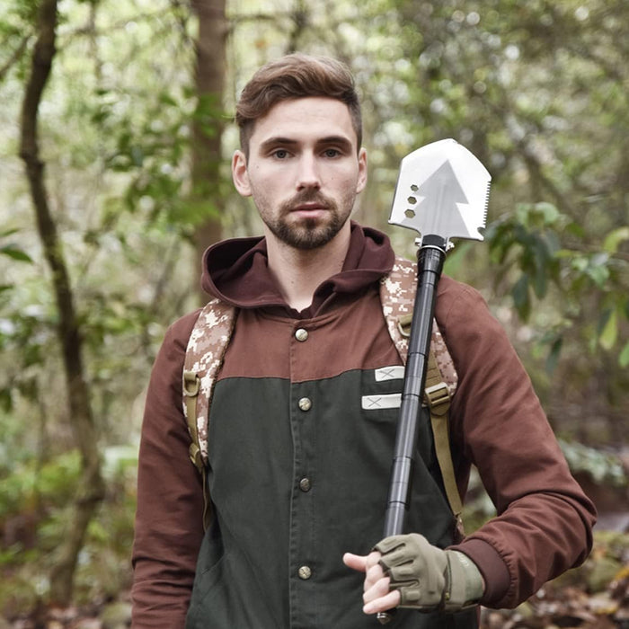 Vibe Geeks Multifunctional Shovel Tactical Outdoor Survival