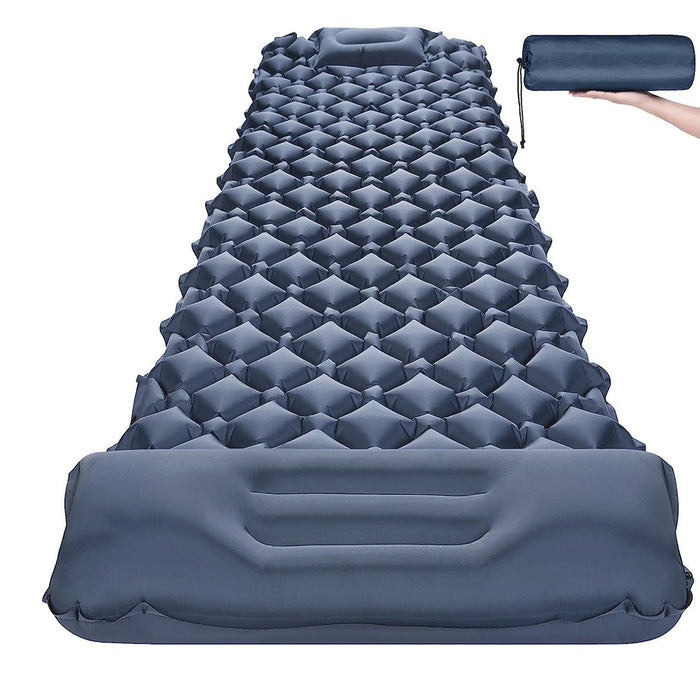 Vibe Geeks Inflatable Sleeping Pad For Camping With Built-In Pump