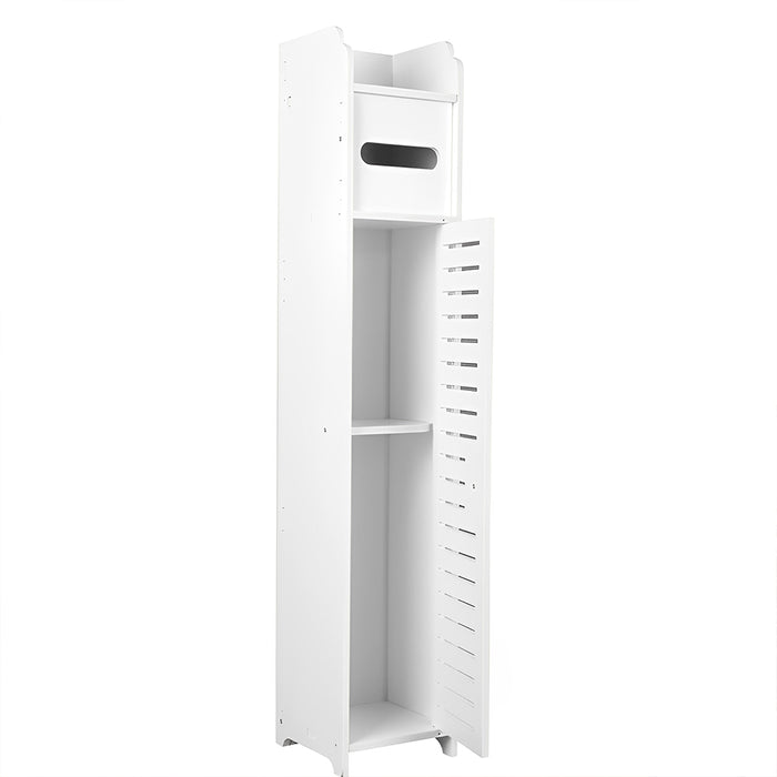 Vibe Geeks Waterproof Bathroom Storage Corner Floor Cabinet