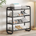 Vibe Geeks 4-layer Shoe Storage And Organizer Rack