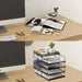 Vibe Geeks 5-layer Stackable Mesh File Storage Rack