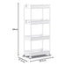 Vibe Geeks 4-tier Storage Rolling Cart - Organization