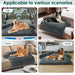 Vibe Geeks Calming Pet Bed - Fluffy Plush Dog Mat