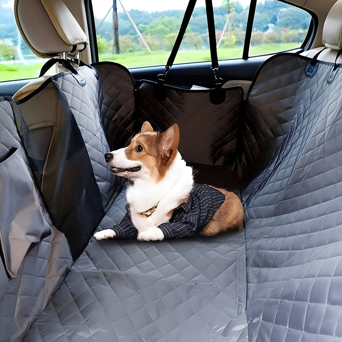 Vibe Geeks Waterproof Rear Seat Dog Cushion With Mesh