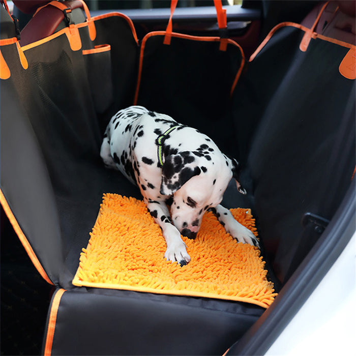 Vibe Geeks Dog Car Seat Cover With Snuffle Mat