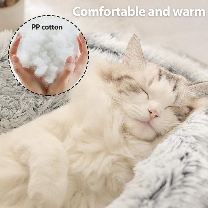 Vibe Geeks Cozy Burrowing Cave Pet Bed For Dogs And Cats