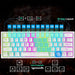 Vibe Geeks Rainbow Backlit Wireless Gaming Keyboard Mouse