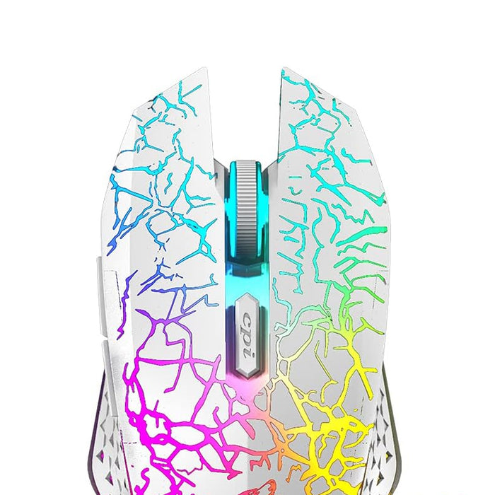 Vibe Geeks Rainbow Backlit Wireless Gaming Keyboard Mouse