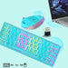 Vibe Geeks Rainbow Backlit Wireless Gaming Keyboard Mouse